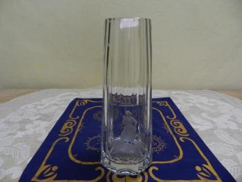 Vase - glass, cut glass - 1930