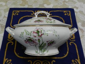 Terrine - porcelain, painted porcelain - 1850