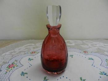 Carafe - glass, ruby glass - 1930