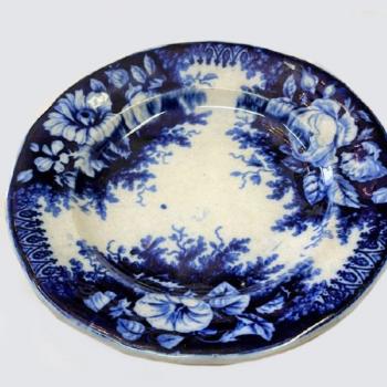 Hang Plate - glazed porcelain - 1850