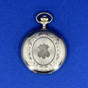 Ladies Pocket Watch - white enamel, gold - 1890
