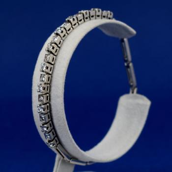 Brilliant Bracelet - white gold, brilliant cut diamond - 1960