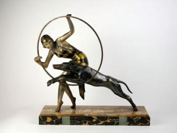Sculpture - patinated metal, marble - 1935