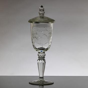 Glass Goblet - clear glass - 1890