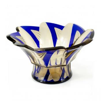 Glass Bowl - glass, cobalt - 1930
