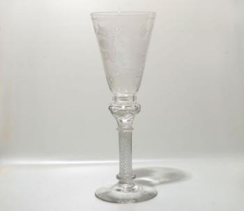Glass Goblet - clear glass - 1900