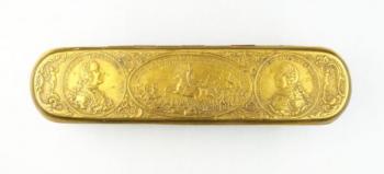 Cigarette case - copper, brass - 1758