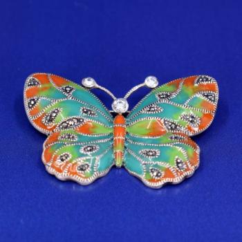 Silver brooch - Butterfly