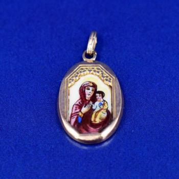 Gold pendant - Our Lady