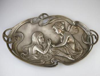 Platter - metal - W.M.F. - 1905