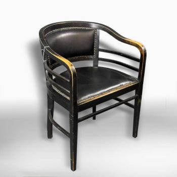 Armchair - solid beech, leather - 1910