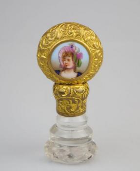 The Seal - gilded brass, painted porcelain - 1860