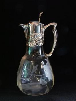 Carafe - cut glass, clear glass - Wilhelm Theodor Binder - 1900