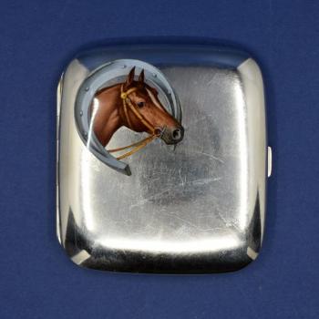 Cigarette Case - enamel, silver - 1907