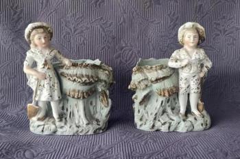 Pair of Porcelain Stutues - 1890