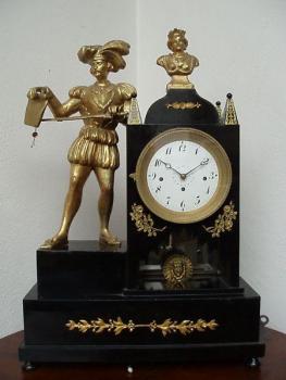 Figural musical clock