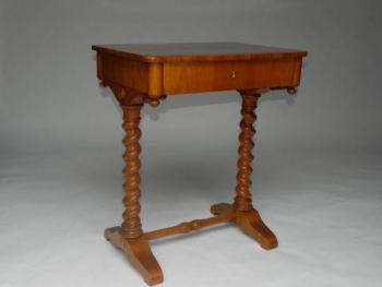 Sewing Table - solid wood, cherry veneer - 1840