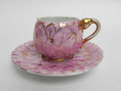 Cup and Saucer - white porcelain - 1905