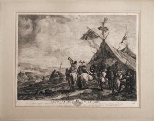 Soldiers - J.Moyreau  (1690  1762) - 1751
