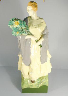 Ceramic Figurine - Woman - glazed stoneware - 1905