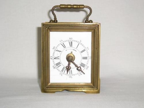Carriage clock - brass - 1900