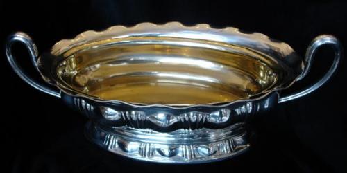 Bowl with brass insert