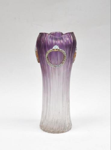 Vase - iridescent glass - Loetz Bohemia, decor Texas Empire - 1905