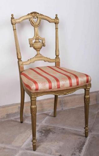 Chair - wood, fabric - 1900