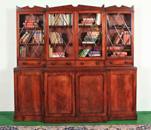 Bookcase with Glazed Doors - mahogany - 1850