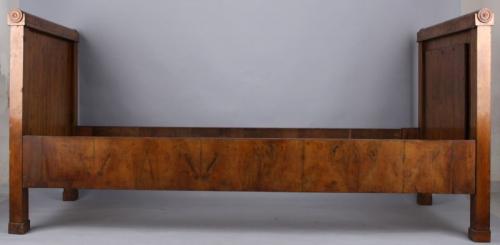 Bed - walnut wood - Biedermeier - 1830