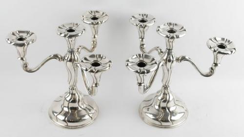 Pair of Silver Candelabra - silver - SANDRIK - 1900