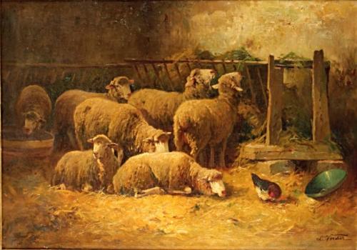 Still Life with Animals - Verdier Jean-Louis (1849-1895) - 1880