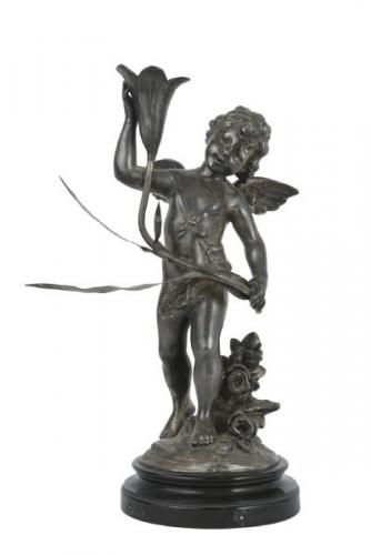 Candlestick, Cupid with Flower, 1930