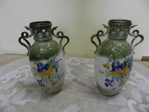 Pair of Porcelain Vases - white porcelain - 1800