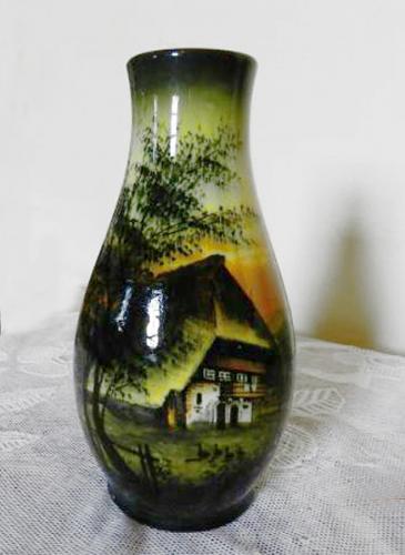 Vase from Porcelain - majolica - 1930