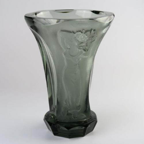 Vase - glass - Jindrich Tockstein, Zelezný Brod, 1936 - 1936