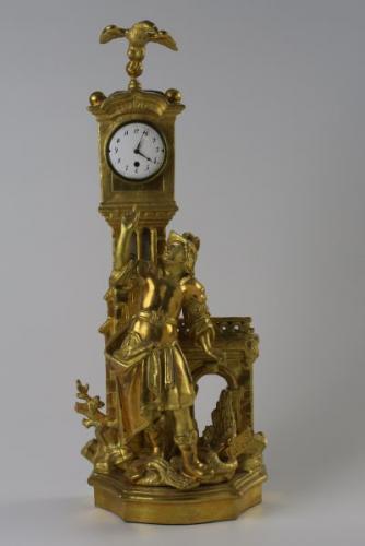 Figural Mantel Timepiece - wood, brass - 1771