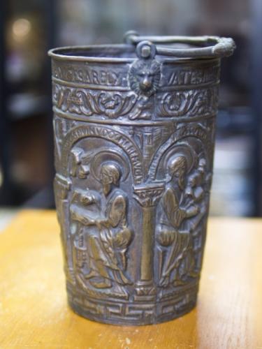 Metal Container - brass - 1800