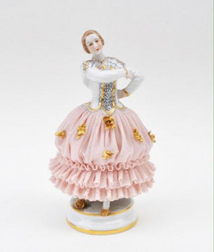 Porcelain Dancer Figurine - porcelain - Volkstedt-Rudolstadt - 1920