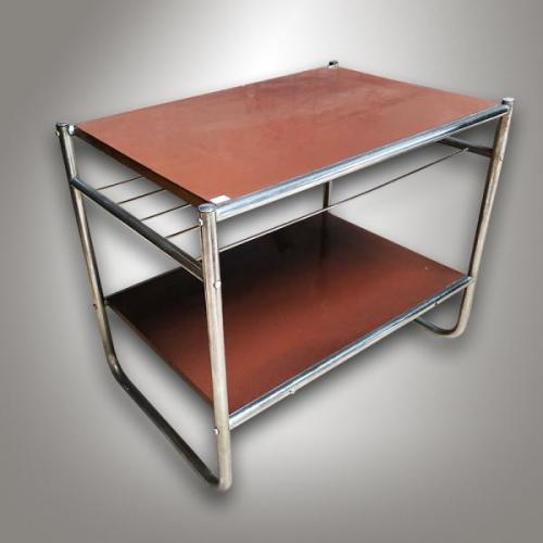 Serving Trolley - chrome, formica - 1940