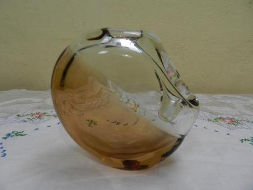 Vase - glass, metallurgical glass - 1976