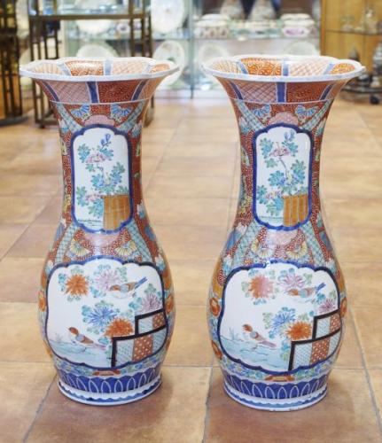 Pair of Porcelain Vases - white porcelain - 1900