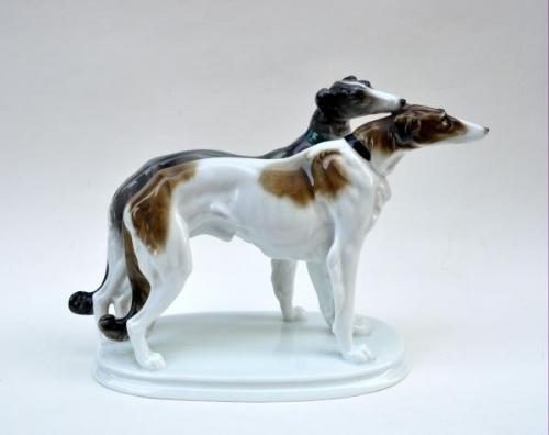 Porcelain Dog Figurine - porcelain - Karl Ens - 1935