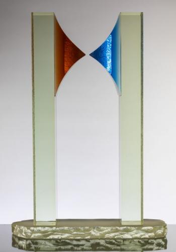 Glaswork - clear glass, melted Glass - Vladimír Klein (1950) - 1993