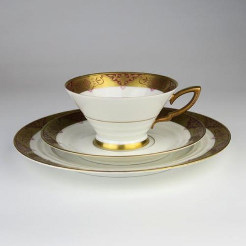 Cup and Saucer - white porcelain - 1930