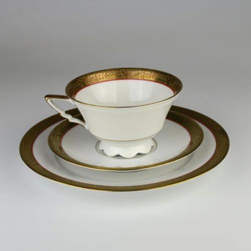 Cup and Saucer - white porcelain - 1930