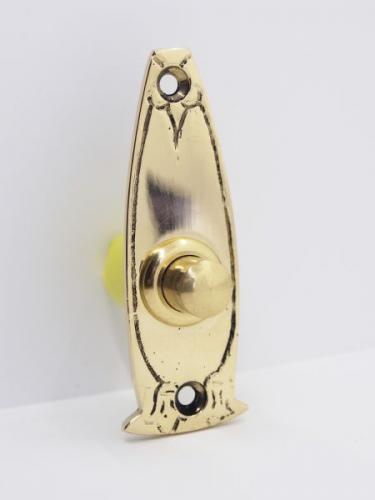 Doorbell, brass, Nosek foundry Czech Republic