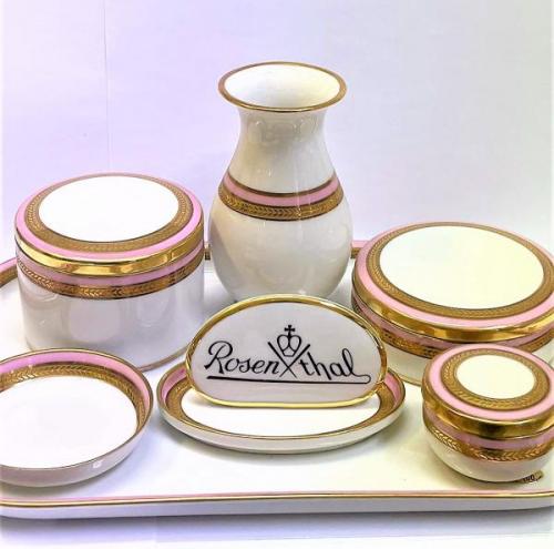 Porcelain Dish Set - porcelain, aquamarine - Rosental,Německo - 1940