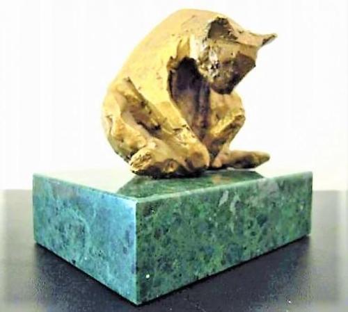 Sculpture - bronze, marble - J.Procházková - 1995