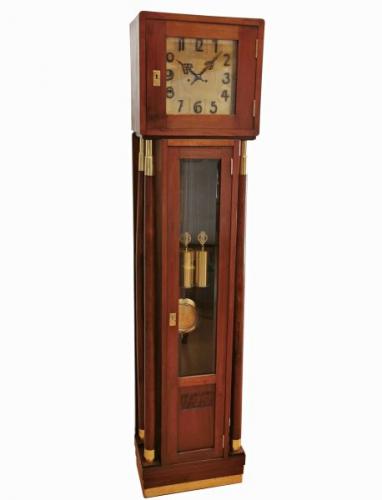 Longcase Clock - wood, brass - 1920